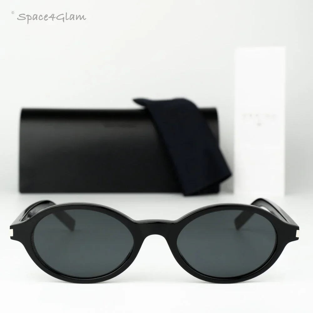 Saint Laurent Men Sunglasses Black Oval SL751 JEANNE 001 BRAND NEW